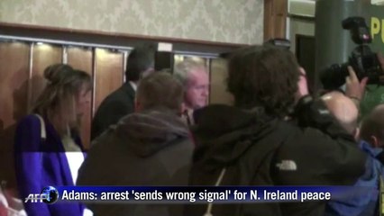 Arrest 'sends wrong signal' for N.Ireland peace: Adams