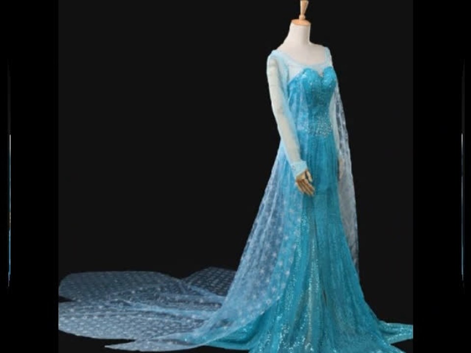 Frozen Elsa cosplay Dress + Elsa wig