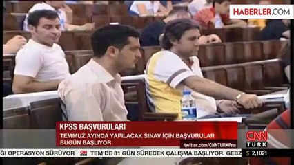 KPSS Başvuruları Bugün Başlıyor