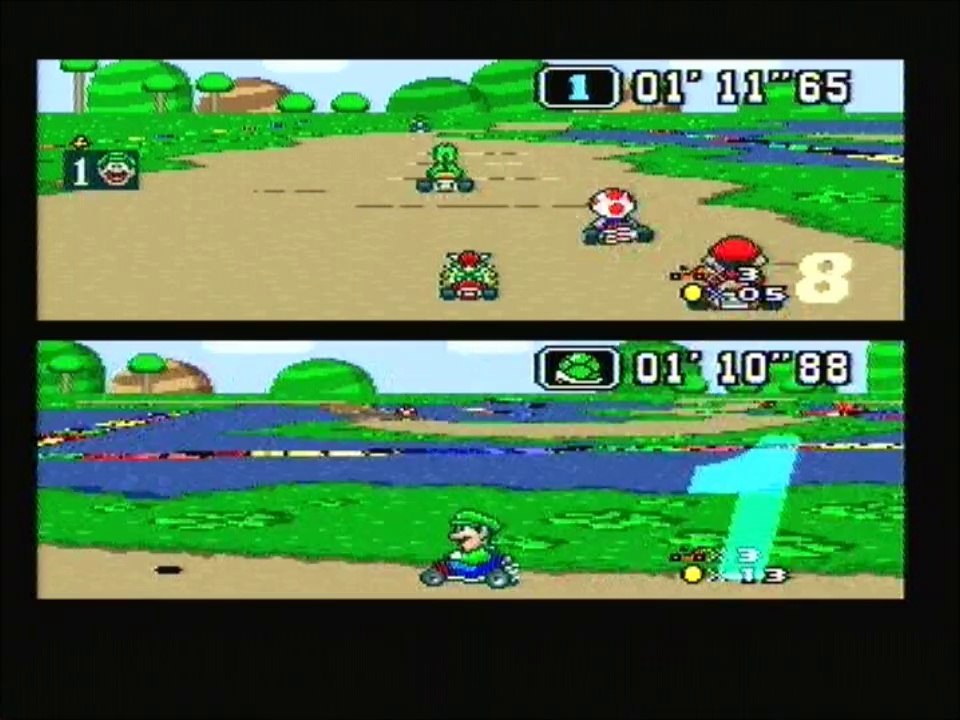 Donut Plains 3 NBT 1'10"88 (Pal, with Luigi)