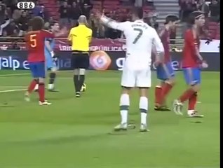 Stupid Nani Cancels Cristiano Ronaldo Amazing Goal against Spain [17_11_2010]