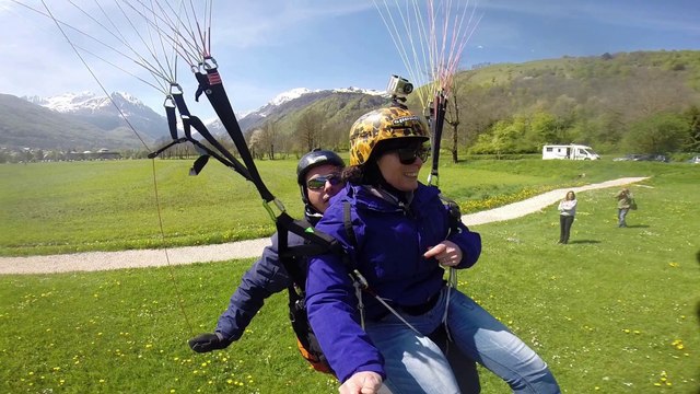 Parapente Val Louron mère et fils 04-05-2014