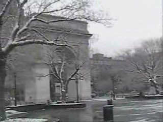 1st Snow: NY's Greenwich Village 1-19-07