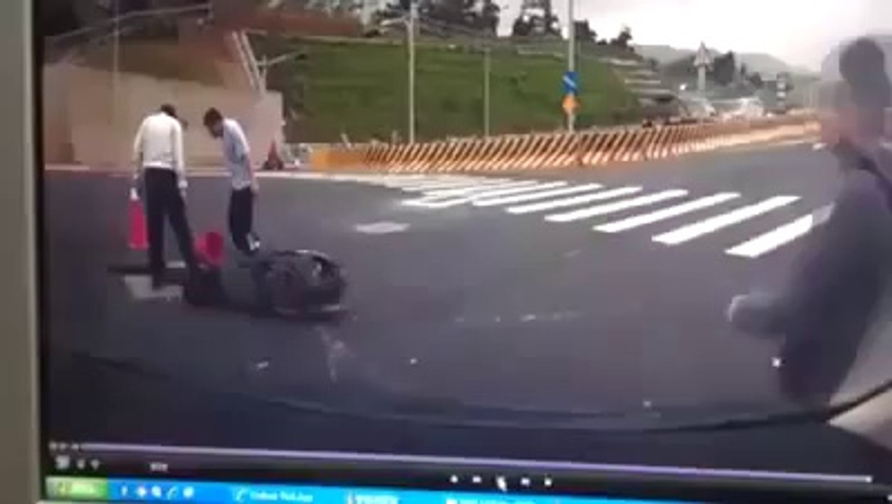 Mauvaise journée à scooter