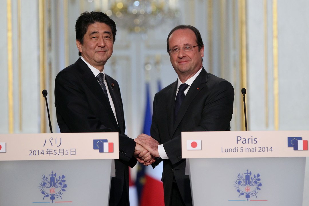 Déclaration aux côtés de Shinzo ABE, Premier ministre du Japon