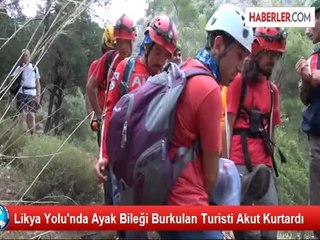 Yürüyüşte Yaralanan Hollandalı Turisti AKUT Kurtardı
