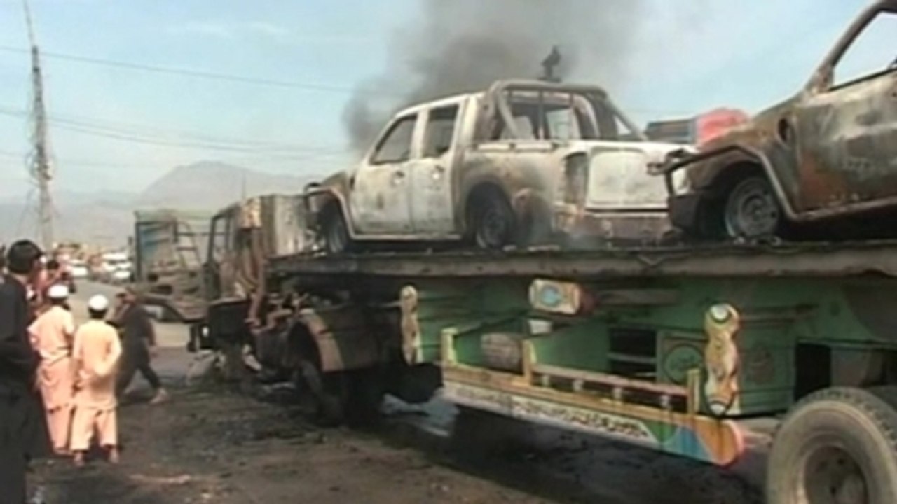 NATO supply convoy torched in Pakistan
