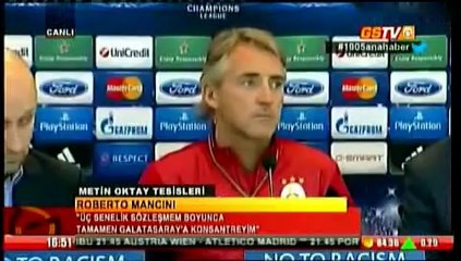 Mancini Kopenhag maçı öncesi konuştu!