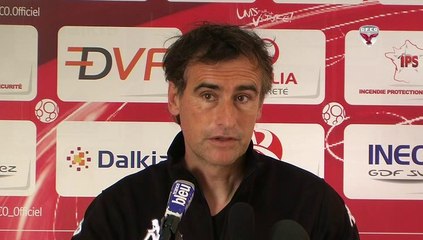 Conférence de presse d'Olivier Dall'Oglio avant DFCO-Châteauroux