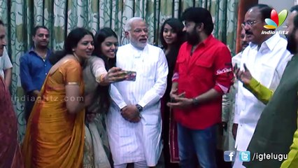 Jeevitha & Rajasekhar meet Modi