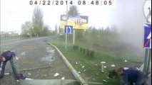 Gas Station Explosion caught on Dashcam in Ukraine