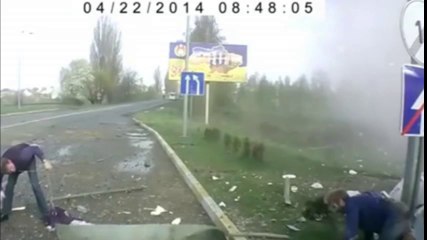 Gas Station Explosion caught on Dashcam in Ukraine