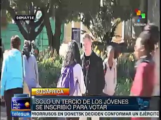 Jóvenes sudafricanos desconfían del proceso electoral del 7 de mayo