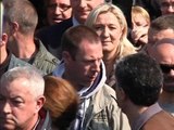 En campagne pour les Européennes, Marine Le Pen chahutée à Sotteville-lès-Rouen - 04/05