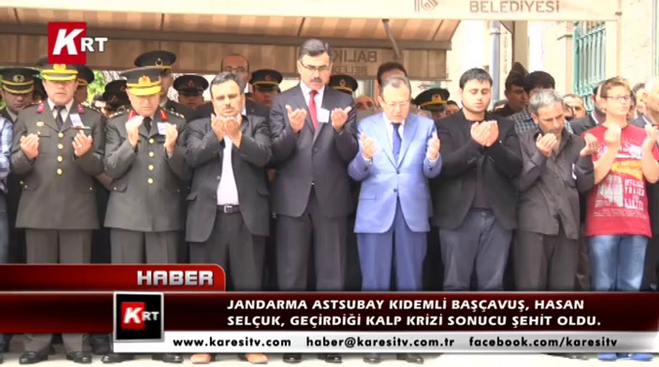 Jandarma Astsubay Kıdemli Başçavuş, Hasan Selçuk, Geçirdiği Kalp Krizi Sonucu Şehit Oldu