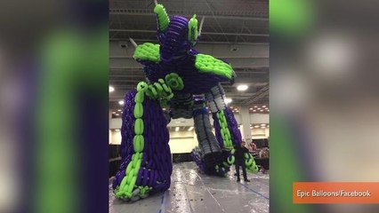 50-ft Balloon Sculpture of Transformers' Optimus Prime Sets Record