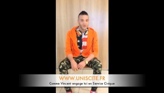 Vincent, volontaire en Service Civique avec Unis-Cité
