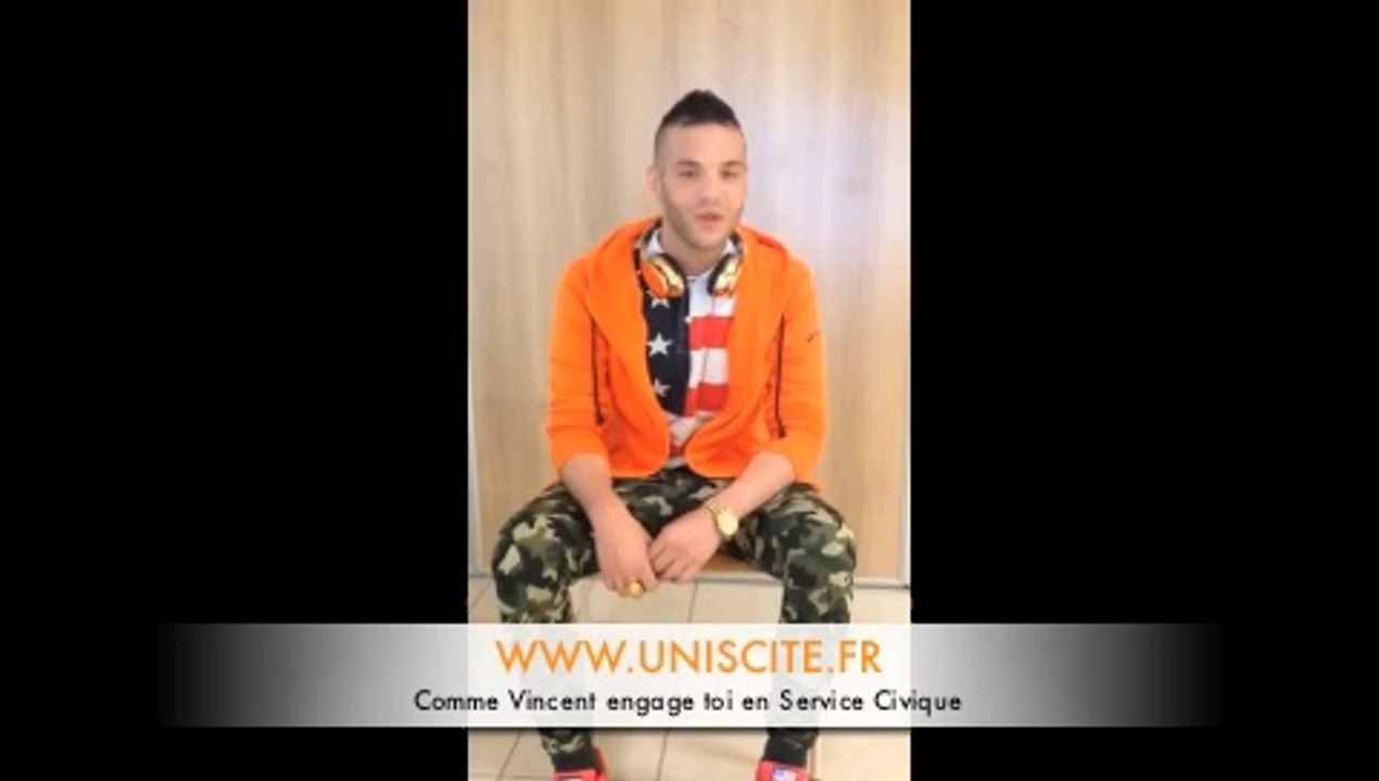 Vincent, volontaire en Service Civique avec Unis-Cité