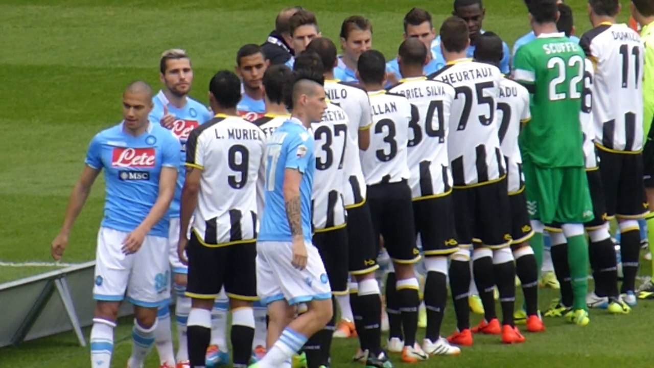 [19-04-2014 UDINESE-NAPOLI 1:1] Ingresso in campo delle squadre e fischio di inizio LIVE dalla curva ospiti