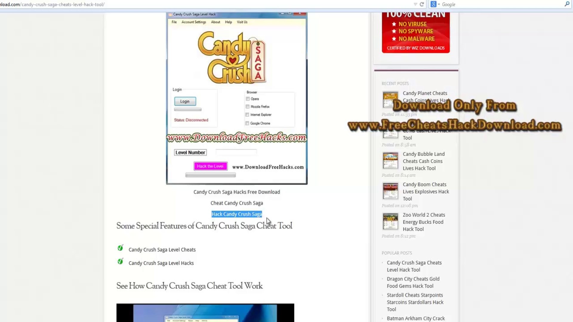 Candy Crush Saga Hack File Download