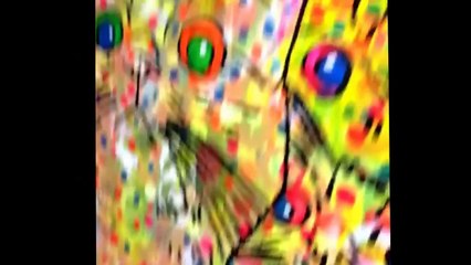 The Pussycat Meow Delight by Barrie J Davies 2014 (mixed media on canvas 240cm x 120cm)