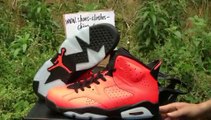 Classic Air Jordan 6 Basketball Shoes Toro Infrared 23 Fire Red For Men @ Tradingspring.cn