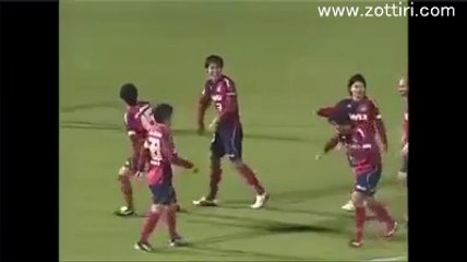 Japonya'da 58 metreden atılan kafa golü