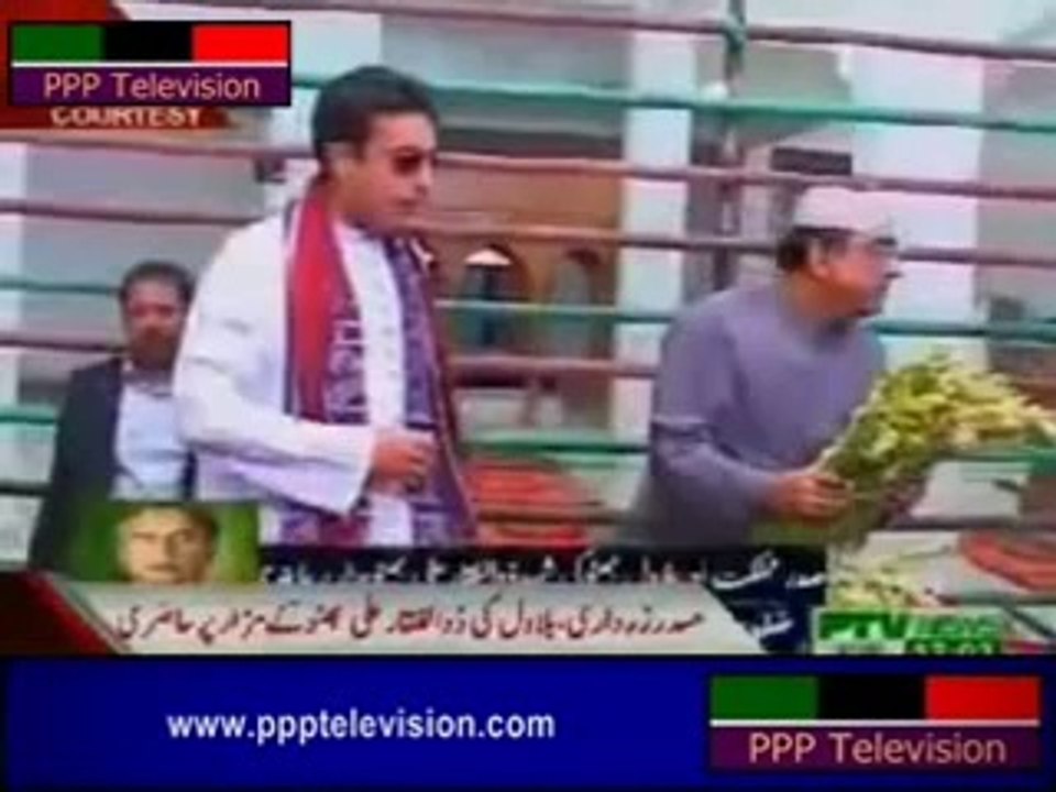 Asif Zardari & Bilawal Bhutto Zardari Visits Ancestral Graveyard Of Bhutto Family