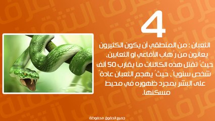 10 كائنات حية مسؤولة عن قتل الانسان بشكل فظيع # إعرف التثقيفية