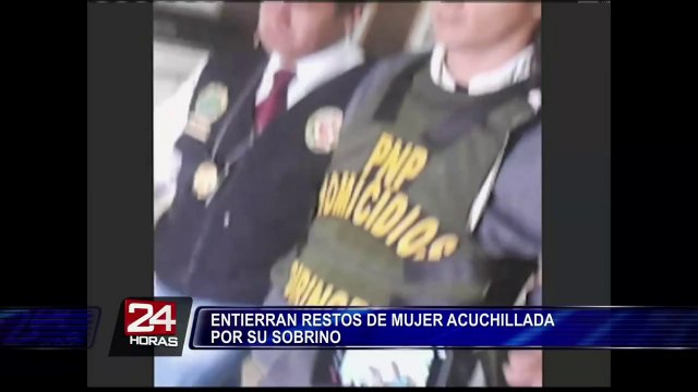 Fueron enterrados los restos de la mujer asesinada por su sobrino