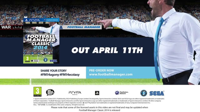 PS Vita - Football Manager Classic 2014 Official Vita Gameplay Trailer[720P]