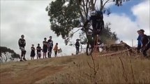 Crazy mountainbike crash - MTB FAIL