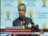 Başbakan Yardımcısı Bülent Arınç Bursa'da 32. İl Danışma Meclisi Toplantısında Cumhurbaşkanlığı Seçimlerine İlişkin Değerlendirmelerde Bulundu
