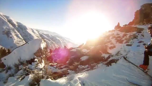 Crazy base jump with Ski : Front Flip!