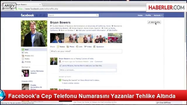 Facebook'a Cep Telefonu Numarasını Yazanlar Tehlike Altında