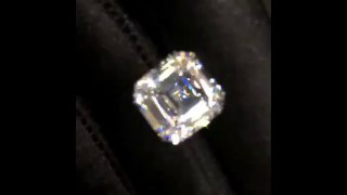 10 Carat Square Emerald Diamond E VVs2