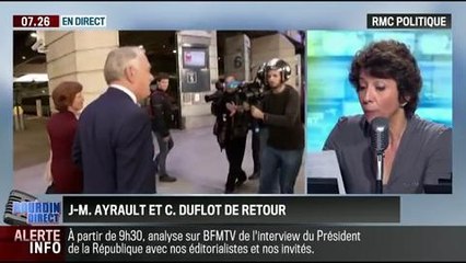RMC Politique : Jean-Marc Ayrault et Cécile Duflot de retour - 06/05
