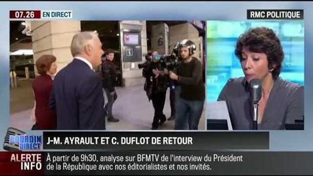 RMC Politique : Jean-Marc Ayrault et Cécile Duflot de retour - 06/05