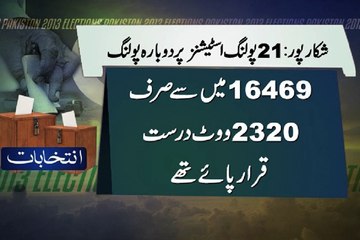 Dunya News - Shikarpur Constituency NA 202 election polling underway