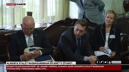 Alman Eyalet Başbakanından Diyanete ziyaret…