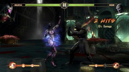 Mortal Kombat Komplete Edition. Mileena vs Noob