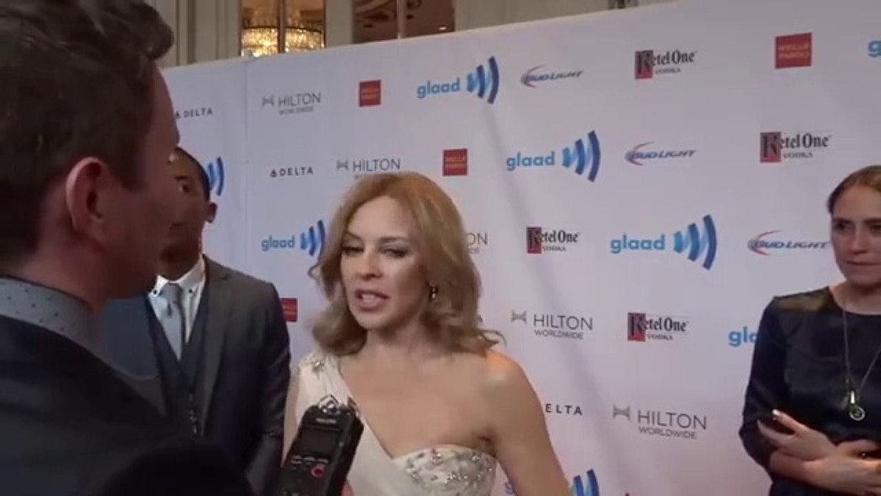 Kylie Minogue - interview GLAAD Media Awards 2014