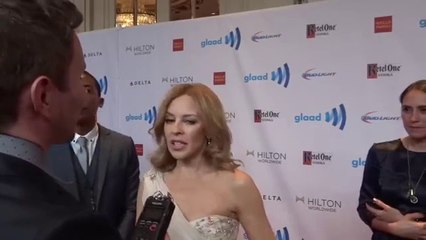 Kylie Minogue - interview GLAAD Media Awards 2014
