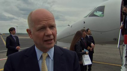 William Hague voices support for Ukraine