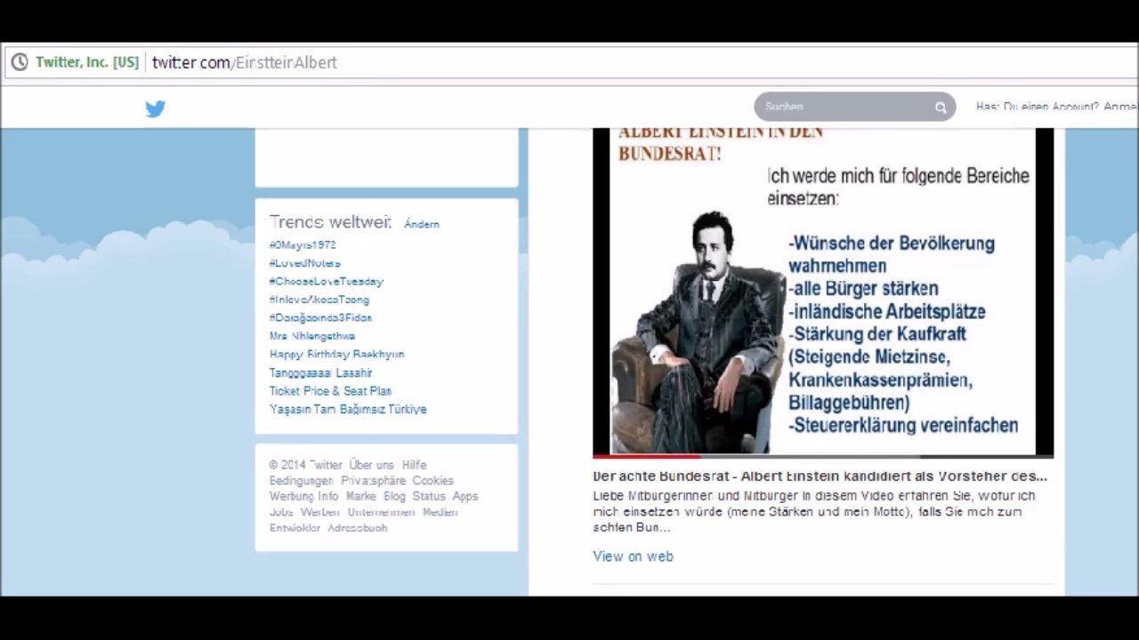 Achter Bundesrat kommuniziert auf Twitter