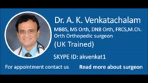 Cartilage repair Chennai Dr.A.K.Venkatachalam Chennai, India