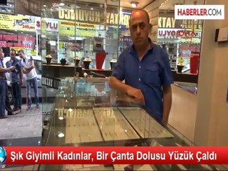 İki Genç Kız Bir Tabla Yüzüğü Çaldı, Kaçarken Yakalandı