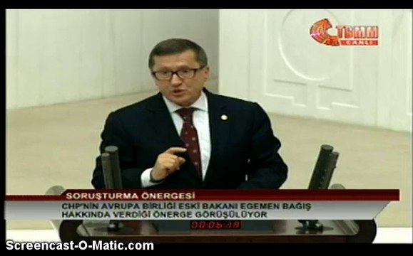 ESKİ AB BAKANI EGEMEN BAĞIŞ İLE İLGİLİ VERİLEN SORUŞTURMA ÖNERGESİ İLE İLGİLİ TBMM'DE YAPTIĞIM KONUŞMA.