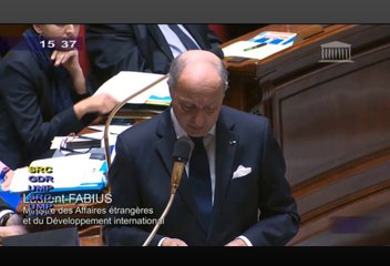 Drame de Rana Plaza (Bangladesh) : Laurent Fabius répond à une question à l'AN (06/05/2014)