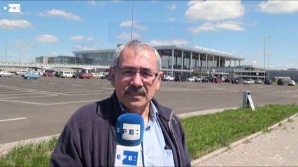 Informe a cámara: El aeropuerto de Donestk vuelve a funcionar tras horas de cierre